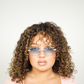 pd- Blue Glasses with Diamonds Cut