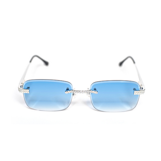 pd- Blue Glasses with Diamonds